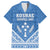 Personalised Kosrae State Gospel Day Family Matching Off Shoulder Short Dress and Hawaiian Shirt Simple Style