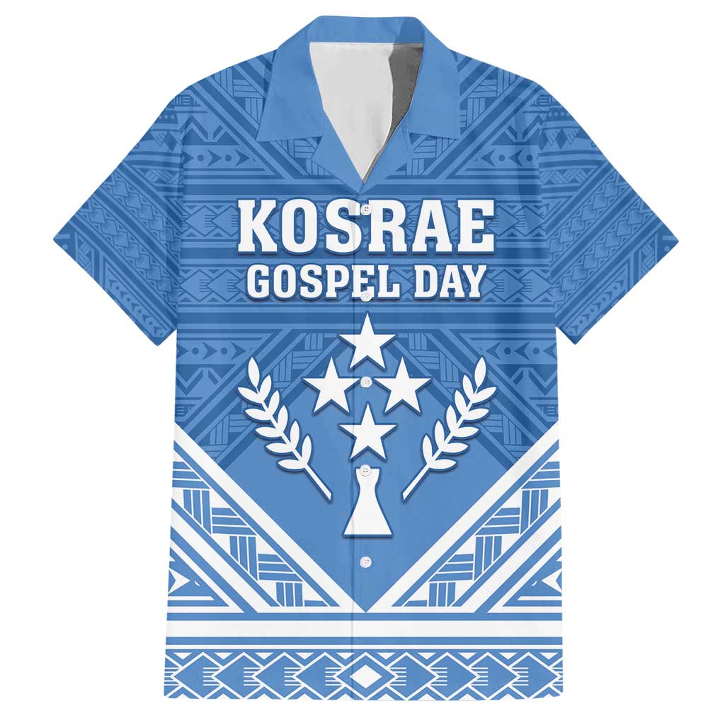 Personalised Kosrae State Gospel Day Family Matching Short Sleeve Bodycon Dress and Hawaiian Shirt Simple Style