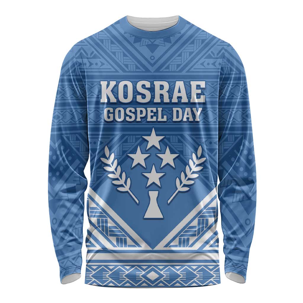 Personalised Kosrae State Gospel Day Long Sleeve Shirt Simple Style