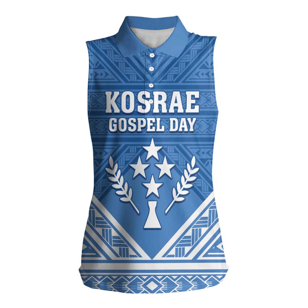 Personalised Kosrae State Gospel Day Women Sleeveless Polo Shirt Simple Style
