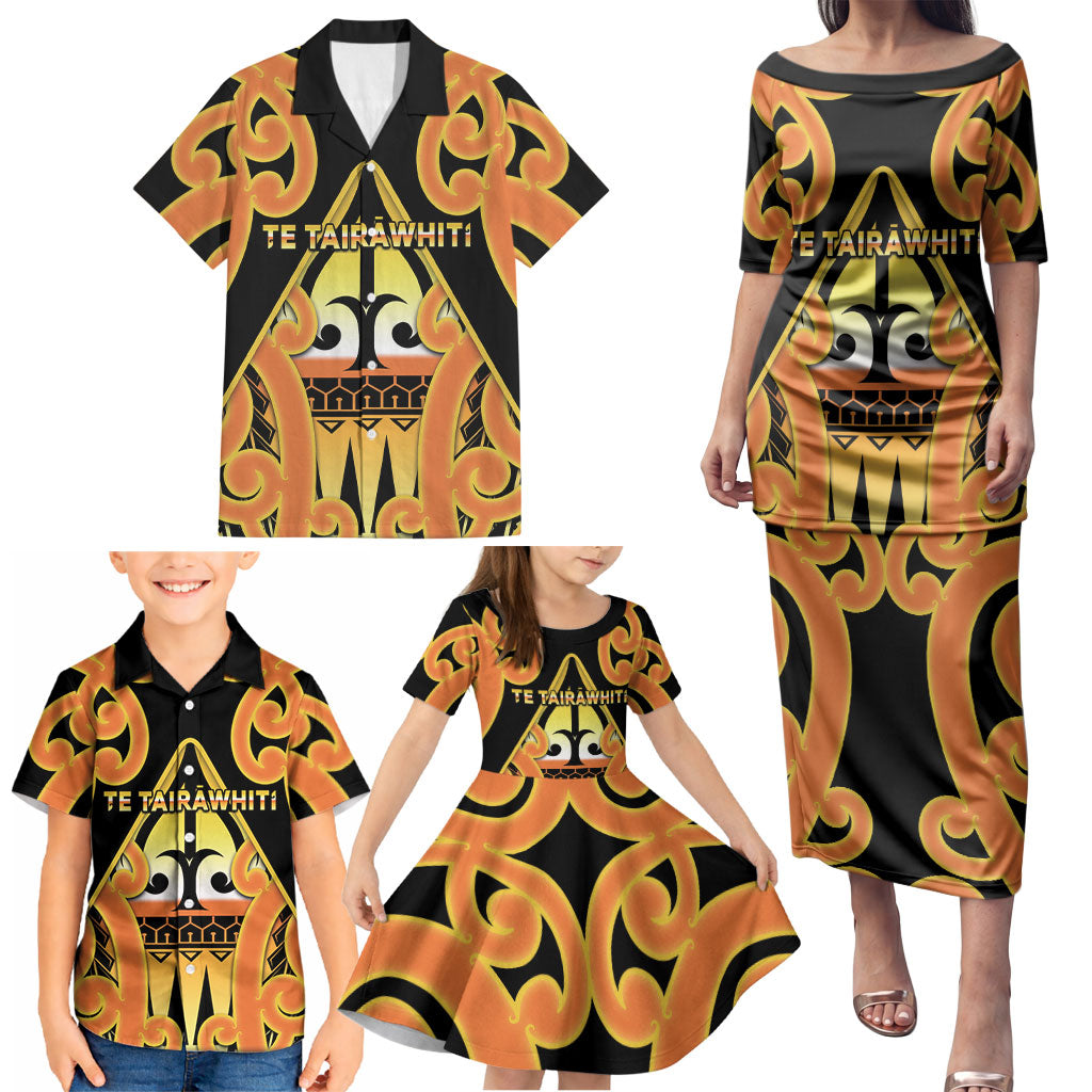 Personalised New Zealand Te Tairawhiti Family Matching Puletasi and Hawaiian Shirt Maori Koru Pattern LT05 - Polynesian Pride