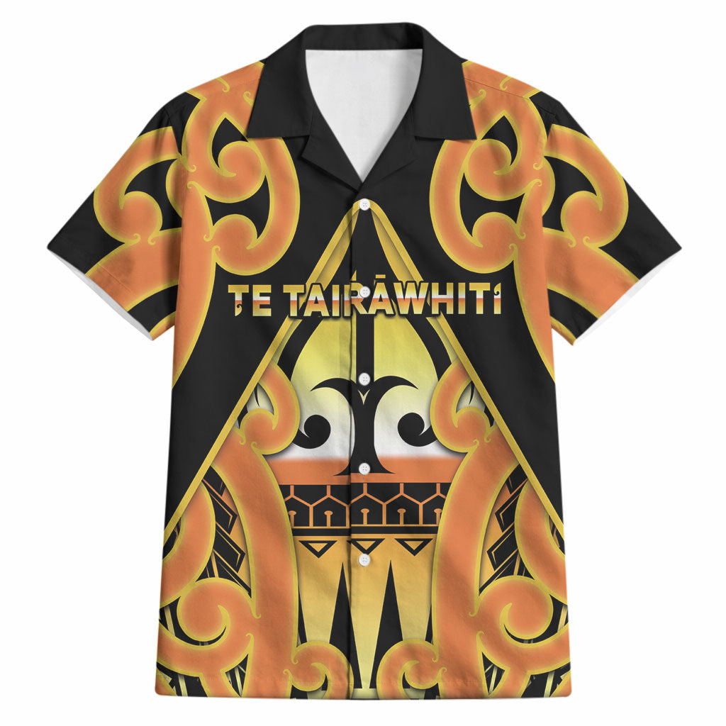 Personalised New Zealand Te Tairawhiti Hawaiian Shirt Maori Koru Pattern LT05 Orange - Polynesian Pride