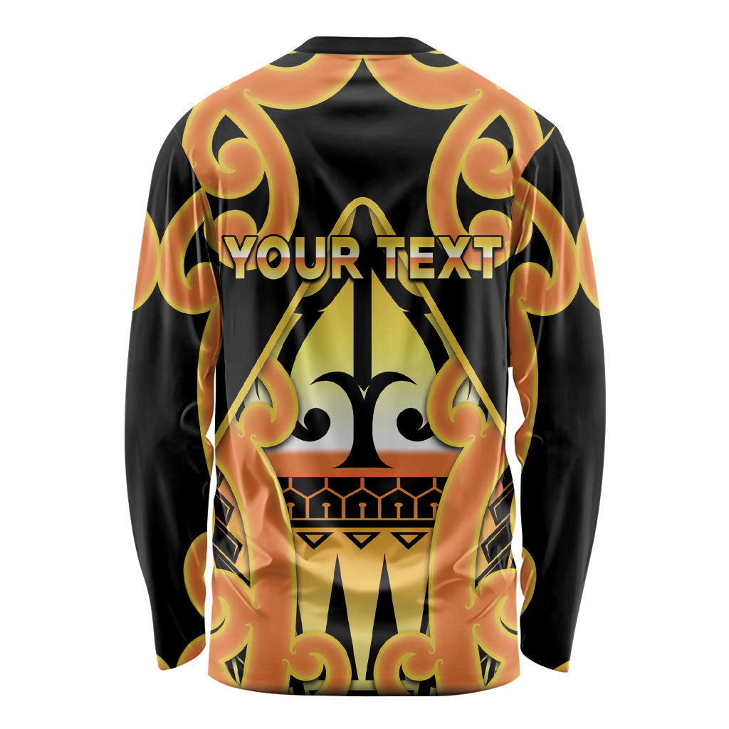 Personalised New Zealand Te Tairawhiti Long Sleeve Shirt Maori Koru Pattern LT05 - Polynesian Pride