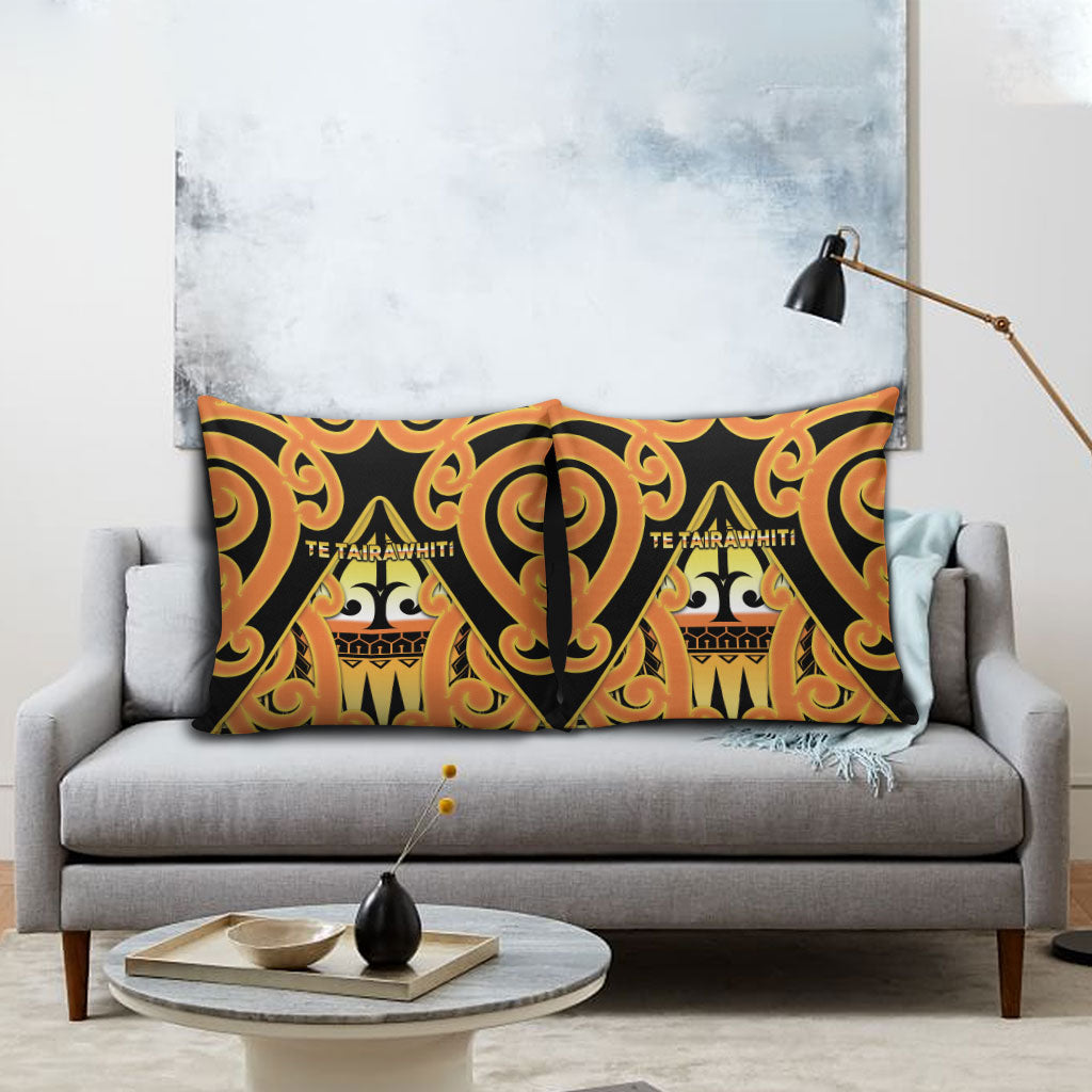 New Zealand Te Tairawhiti Pillow Cover Maori Koru Pattern LT05 - Polynesian Pride