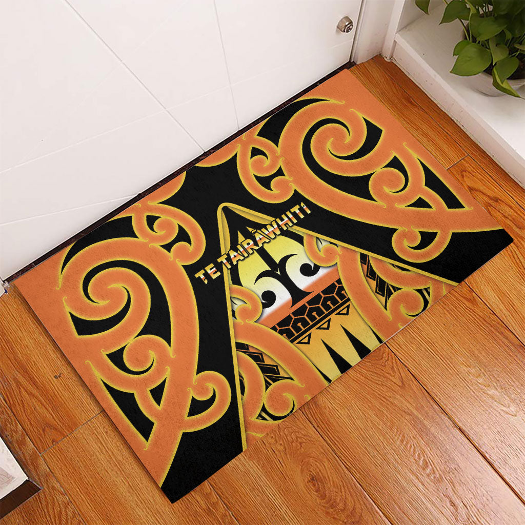 New Zealand Te Tairawhiti Rubber Doormat Maori Koru Pattern LT05 - Polynesian Pride
