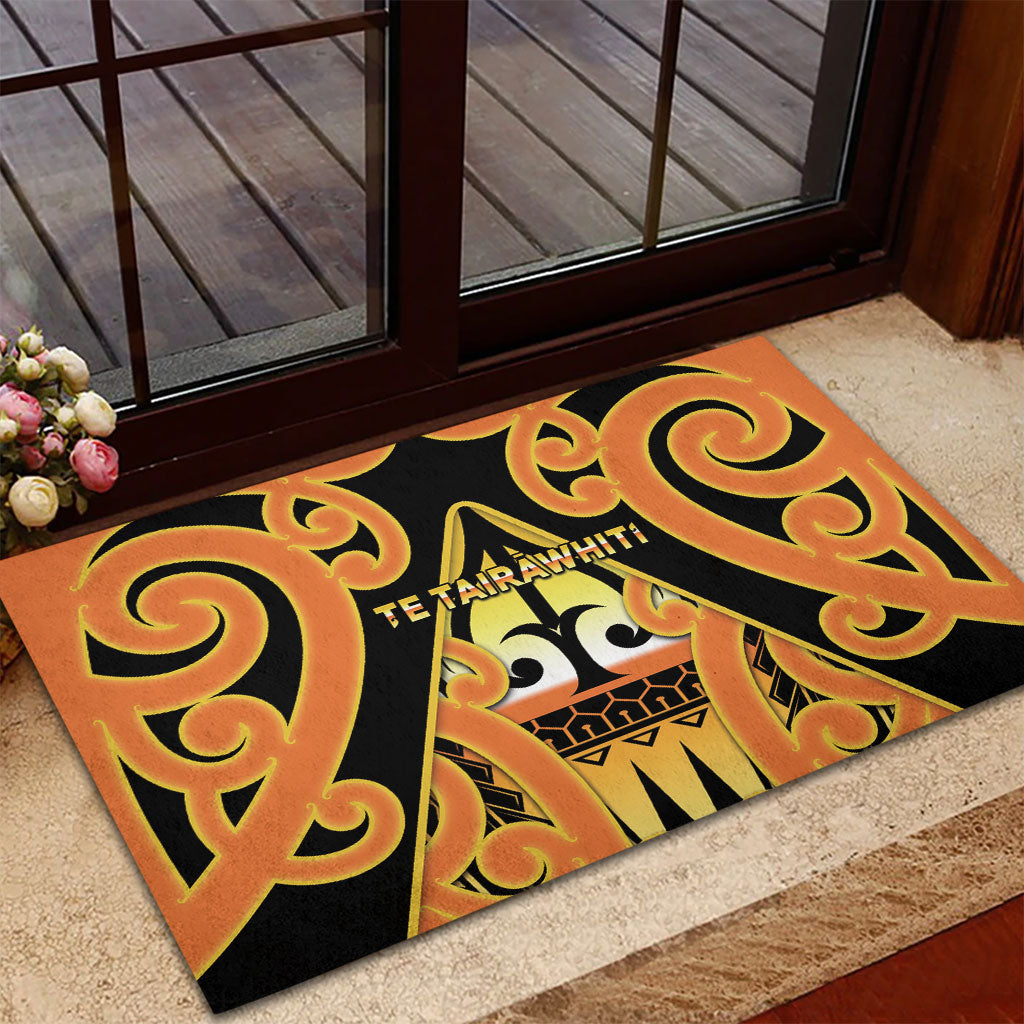 New Zealand Te Tairawhiti Rubber Doormat Maori Koru Pattern LT05 - Polynesian Pride