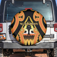 New Zealand Te Tairawhiti Spare Tire Cover Maori Koru Pattern LT05 Orange - Polynesian Pride