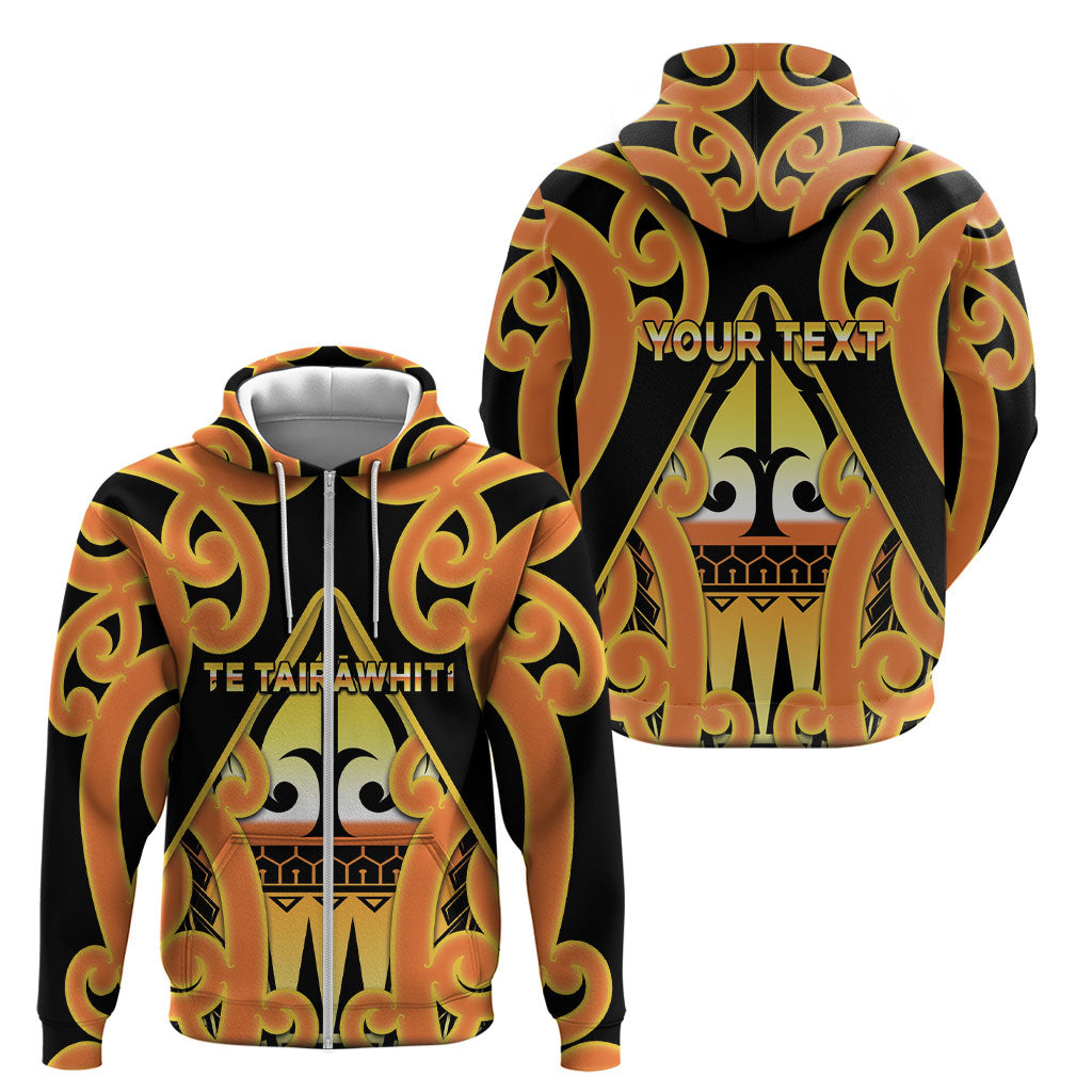 Personalised New Zealand Te Tairawhiti Zip Hoodie Maori Koru Pattern LT05 - Polynesian Pride
