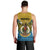 Vanuatu Sanma Province Men Tank Top Coat Of Arms And Namele Fern Polynesian Pattern LT05 - Polynesian Pride