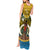 Vanuatu Sanma Province Tank Maxi Dress Coat Of Arms And Namele Fern Polynesian Pattern LT05 - Polynesian Pride