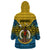 Vanuatu Sanma Province Wearable Blanket Hoodie Coat Of Arms And Namele Fern Polynesian Pattern LT05 - Polynesian Pride