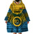 Vanuatu Sanma Province Wearable Blanket Hoodie Coat Of Arms And Namele Fern Polynesian Pattern LT05 - Polynesian Pride