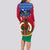 Vanuatu Shefa Province Long Sleeve Bodycon Dress Coat Of Arms And Namele Fern Polynesian Pattern LT05 - Polynesian Pride