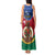 Vanuatu Shefa Province Tank Maxi Dress Coat Of Arms And Namele Fern Polynesian Pattern LT05 - Polynesian Pride