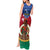 Vanuatu Shefa Province Tank Maxi Dress Coat Of Arms And Namele Fern Polynesian Pattern LT05 - Polynesian Pride