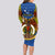 Vanuatu Tafea Province Long Sleeve Bodycon Dress Coat Of Arms And Namele Fern Polynesian Pattern LT05 - Polynesian Pride