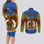 Personalized Vanuatu Tafea Province Couples Matching Long Sleeve Bodycon Dress and Long Sleeve Button Shirts Coat Of Arms And Namele Fern Polynesian Pattern LT05 - Polynesian Pride