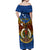 Personalized Vanuatu Tafea Province Off Shoulder Maxi Dress Coat Of Arms And Namele Fern Polynesian Pattern LT05 - Polynesian Pride