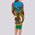 Vanuatu Torba Province Long Sleeve Bodycon Dress Vanuatuan Coat Of Arms Polynesian Pattern LT05 - Polynesian Pride