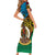 Vanuatu Torba Province Short Sleeve Bodycon Dress Vanuatuan Coat Of Arms Polynesian Pattern LT05 - Polynesian Pride