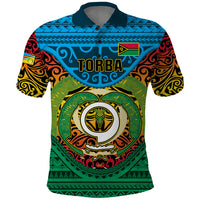 Personalized Vanuatu Torba Province Polo Shirt Vanuatuan Coat Of Arms Polynesian Pattern LT05 Green - Polynesian Pride