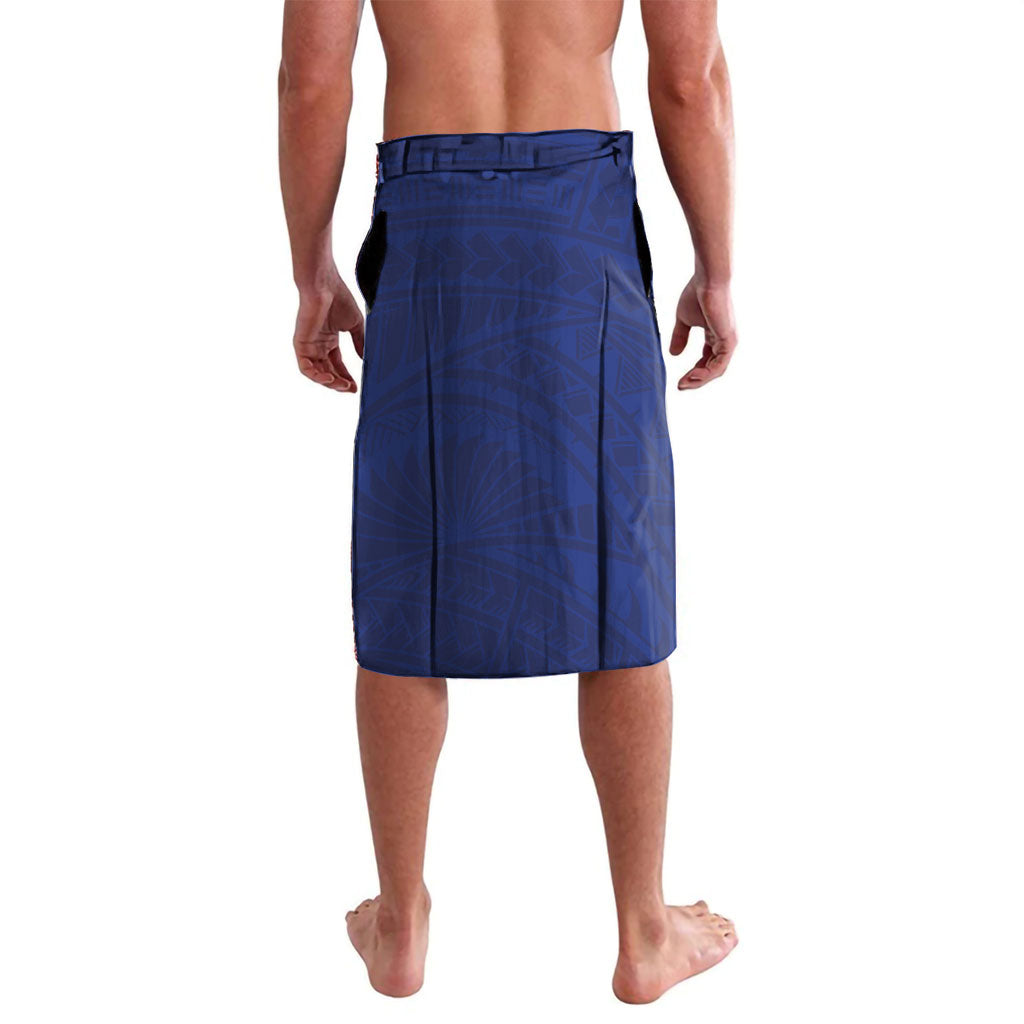 Personalised Nauru Angam Day Lavalava Gold Navy Tribal Pattern
