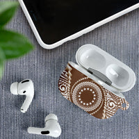 Cook Islands Gospel Day AirPods Case Brown Tribal Curves