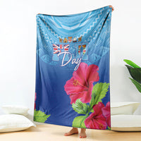 Bula Fiji Day Blanket Traditional Tapa Pattern With Hibiscus LT05 - Polynesian Pride