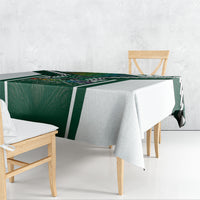 Hawaii Warriors Football Tablecloth Rainbow Kakau Pattern Green LT05 - Polynesian Pride