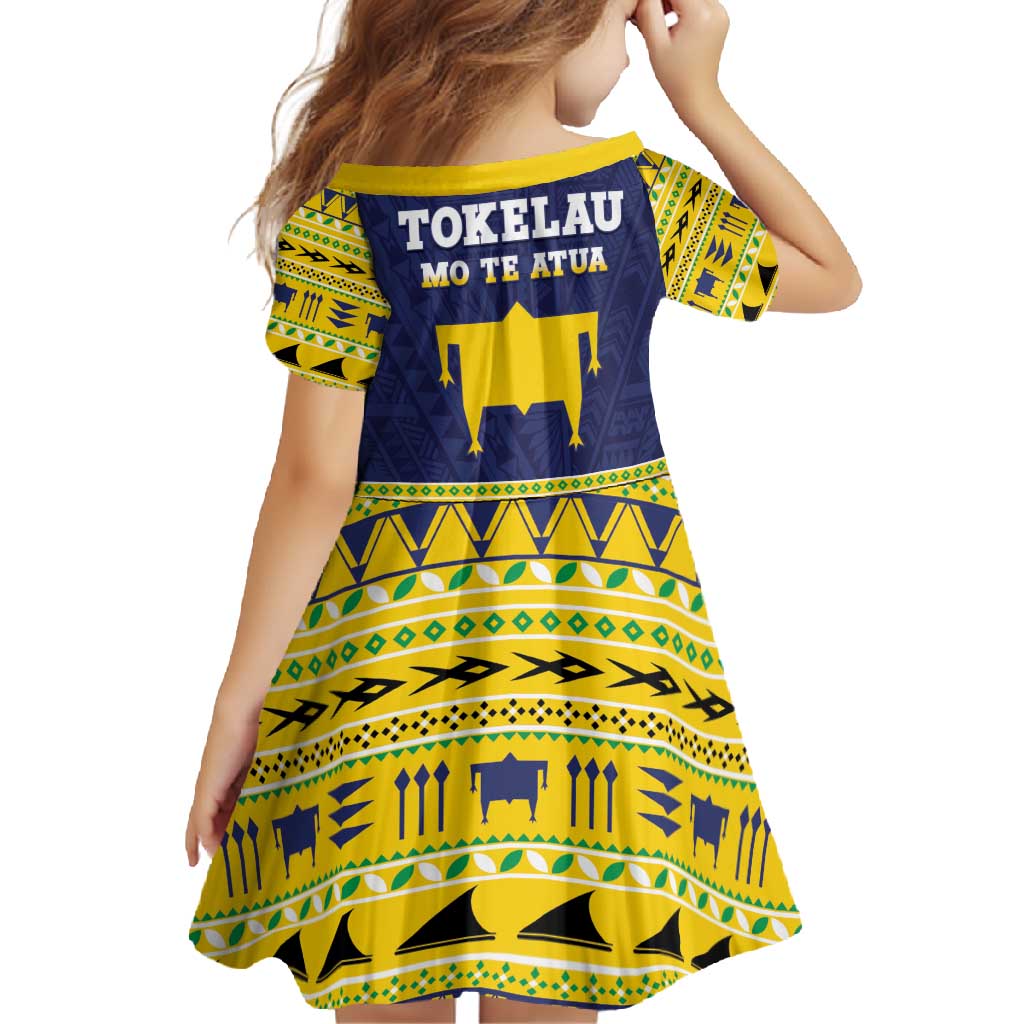 Tokelau Christmas Family Matching Long Sleeve Bodycon Dress and Hawaiian Shirt Tokelauan Turtle Santa Sleigh