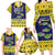 Tokelau Christmas Family Matching Long Sleeve Bodycon Dress and Hawaiian Shirt Tokelauan Turtle Santa Sleigh