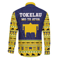 Tokelau Christmas Family Matching Off The Shoulder Long Sleeve Dress and Hawaiian Shirt Tokelauan Turtle Santa Sleigh