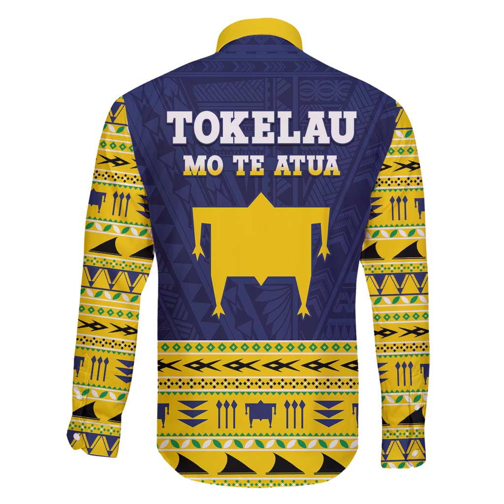 Tokelau Christmas Family Matching Off Shoulder Short Dress and Hawaiian Shirt Tokelauan Turtle Santa Sleigh