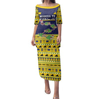 Tokelau Christmas Family Matching Puletasi and Hawaiian Shirt Tokelauan Turtle Santa Sleigh