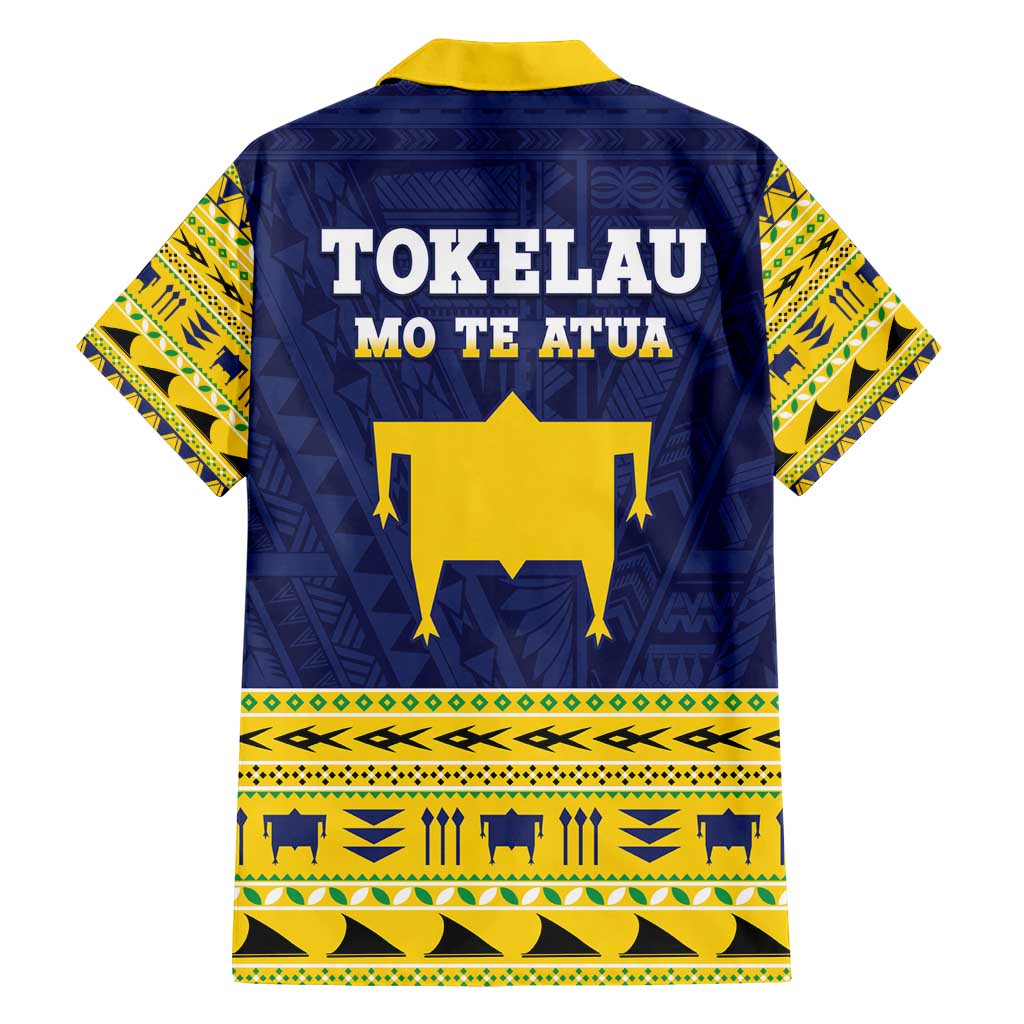 Tokelau Christmas Hawaiian Shirt Tokelauan Turtle Santa Sleigh