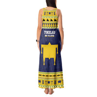 Tokelau Christmas Tank Maxi Dress Tokelauan Turtle Santa Sleigh