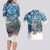 New Zealand Christmas Couples Matching Long Sleeve Bodycon Dress and Hawaiian Shirt Kiwis Santa Sleigh Starry Night Style