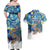 New Zealand Christmas Couples Matching Off Shoulder Maxi Dress and Hawaiian Shirt Kiwis Santa Sleigh Starry Night Style