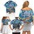 New Zealand Christmas Family Matching Off Shoulder Short Dress and Hawaiian Shirt Kiwis Santa Sleigh Starry Night Style