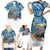 New Zealand Christmas Family Matching Short Sleeve Bodycon Dress and Hawaiian Shirt Kiwis Santa Sleigh Starry Night Style