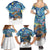 New Zealand Christmas Family Matching Summer Maxi Dress and Hawaiian Shirt Kiwis Santa Sleigh Starry Night Style