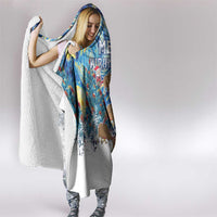 New Zealand Christmas Hooded Blanket Kiwis Santa Sleigh Starry Night Style LT05 - Polynesian Pride