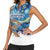 New Zealand Christmas Women Sleeveless Polo Shirt Kiwis Santa Sleigh Starry Night Style