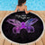 Pancreatic Cancer Awareness Beach Blanket Keep Calm And Fight On Polynesian Pattern LT05 - Polynesian Pride