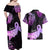 Pancreatic Cancer Awareness Couples Matching Off Shoulder Maxi Dress and Hawaiian Shirt Keep Calm And Fight On Polynesian Pattern LT05 - Polynesian Pride