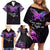 Pancreatic Cancer Awareness Family Matching Off Shoulder Short Dress and Hawaiian Shirt Keep Calm And Fight On Polynesian Pattern LT05 - Polynesian Pride