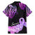 Pancreatic Cancer Awareness Family Matching Off Shoulder Short Dress and Hawaiian Shirt Keep Calm And Fight On Polynesian Pattern LT05 - Polynesian Pride