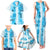 Hawaiian Quilt Family Matching Tank Maxi Dress and Hawaiian Shirt Vintage Pattern Blue LT05 - Polynesian Pride