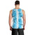 Hawaiian Quilt Men Tank Top Vintage Pattern Blue LT05 - Polynesian Pride