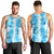 Hawaiian Quilt Men Tank Top Vintage Pattern Blue LT05 - Polynesian Pride